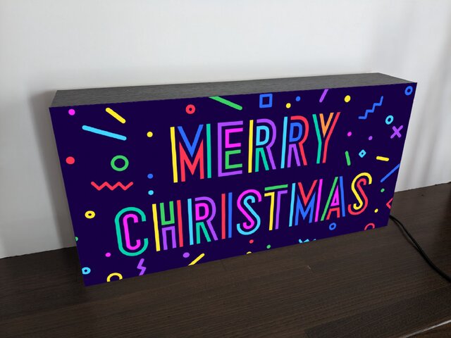 メリー クリスマス サンタクロース 飾り サイン 看板 置物 雑貨 ライトBOX