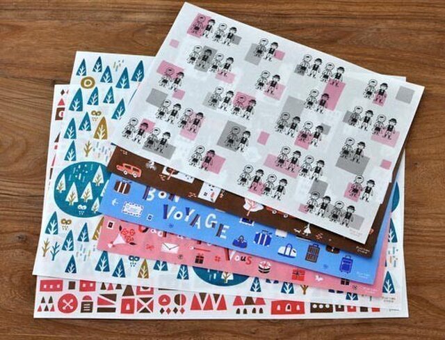 ラッピングペーパー6枚入の画像1枚目