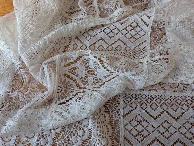 アンティークレース クロッシェ 大判 カーテン アンティークレース クロッシェ 大判 カーテン