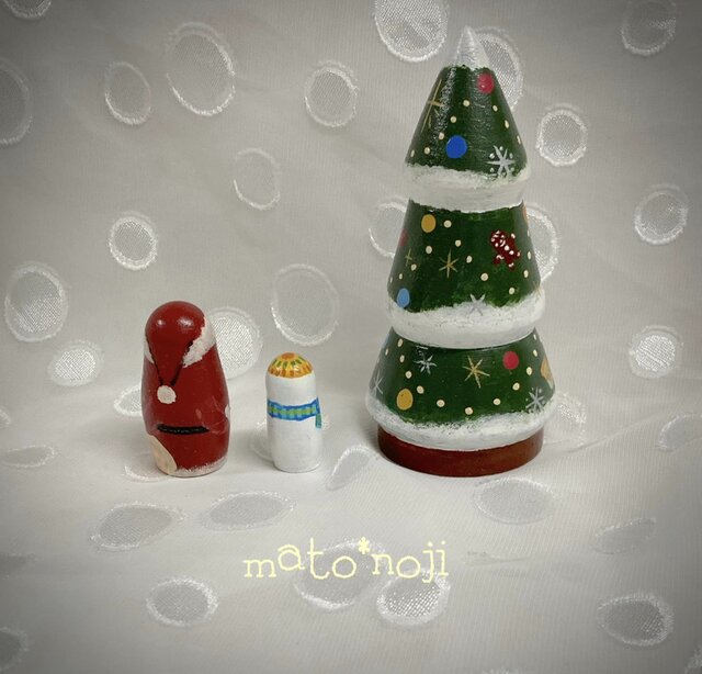 クリスマスツリー　マトリョーシカ　オーナメント　チェブラーシカ オリジナル・ツリーマトリョーシカ｜オブジェ・ぬいぐるみ