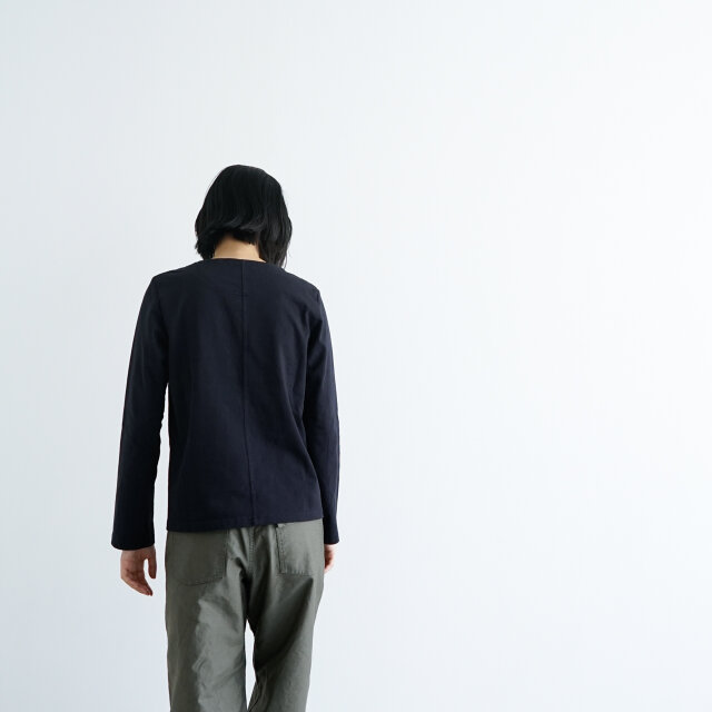 size1完売/MVSコットン/センターバックロンティー/dark navy/size1•2