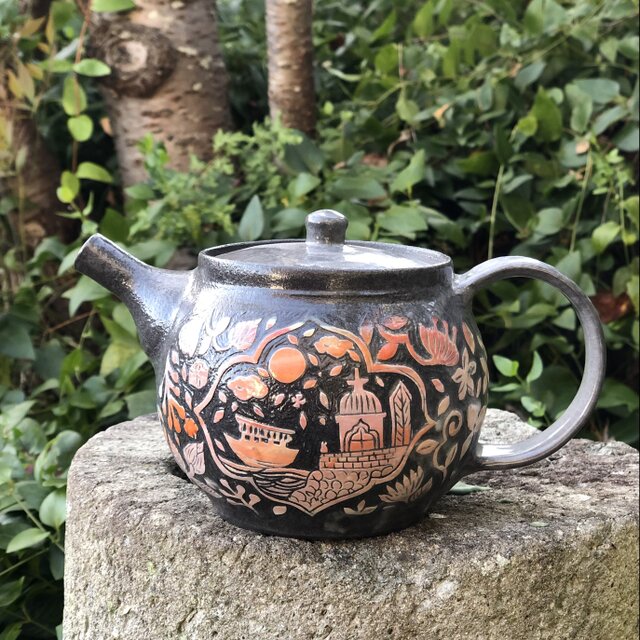 kakiotoshi teapot — 船旅 | iichi 日々の暮らしを心地よくする