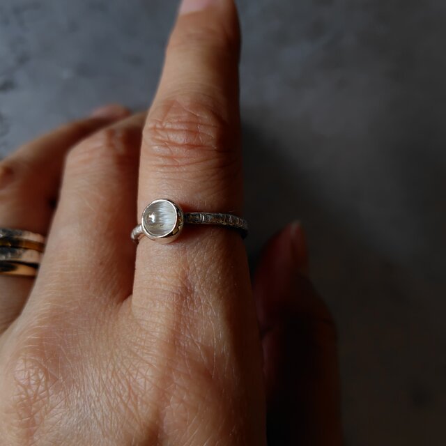 キャッツアイトパーズシルバーリング#12 | iichi 日々の暮らしを
