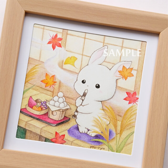 原画作品 うさぎちゃん「お月さまのお友達へ」 | iichi 日々の暮らしを