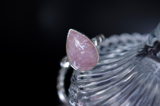 New Arrival☆新『Morganite』☆世界でひとつの天然石リングsilver925