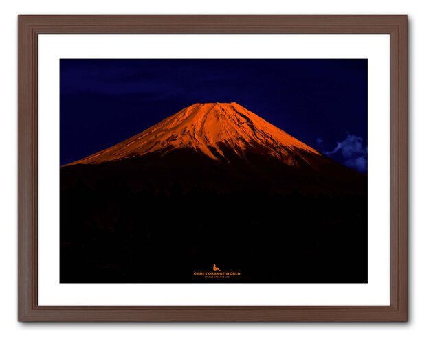額付アート写真/A3サイズ】ORANGE FUJI MOUNTAIN（オレンジ富士山