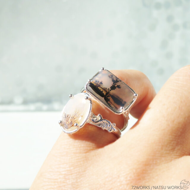 デンドリティック アゲート リング / Dendritic Agate Ring m5 | iichi