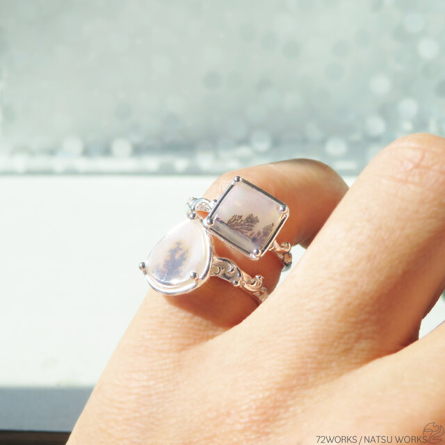 デンドリティック アゲート リング / Dendritic Agate Ring m9 | iichi