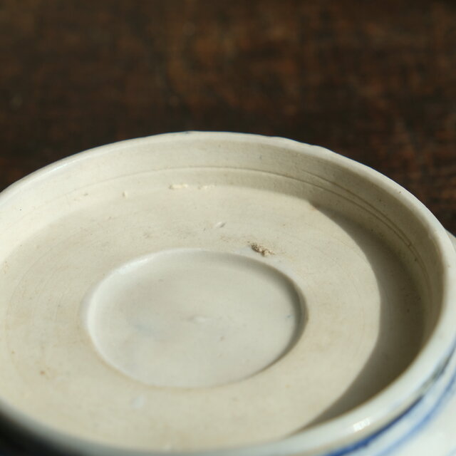 細かな花唐草で素敵◇瀬戸焼 花文印判膾皿 骨董品 antiques 丁寧な