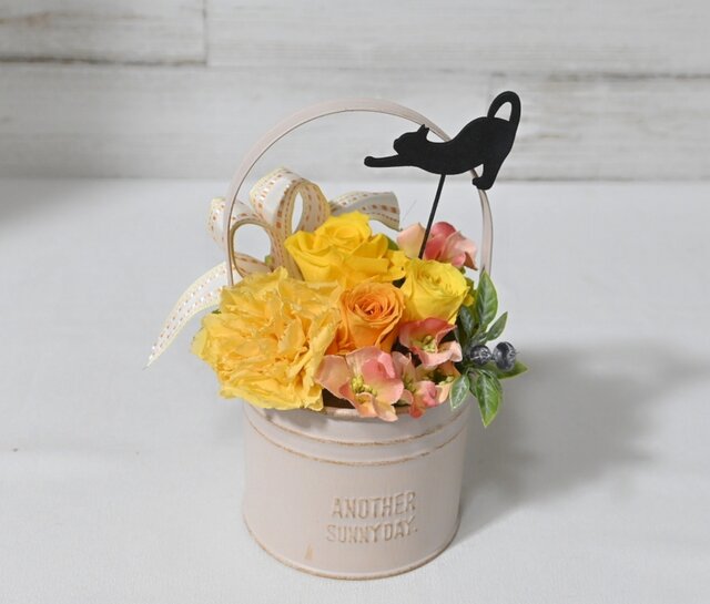 記念日を彩るプリザーブドフラワーの花冠 kids orange 面白い ver