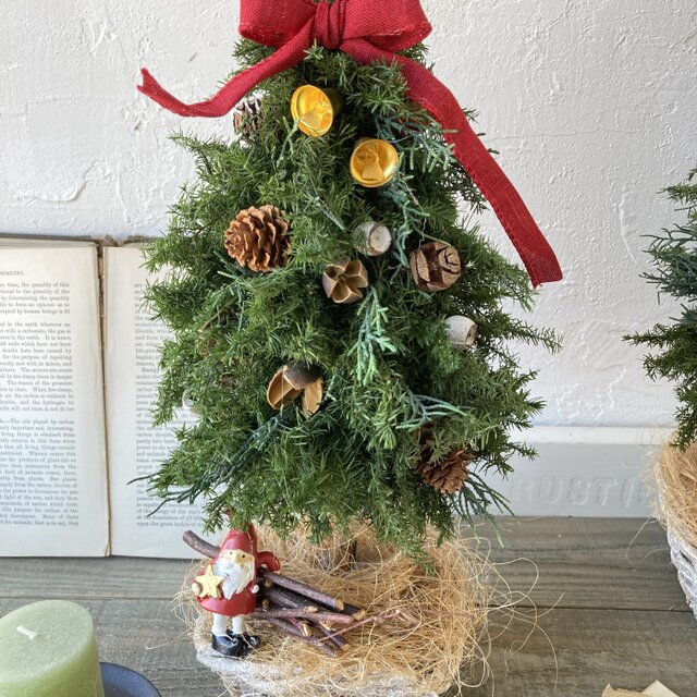 クリスマスツリー クリスマス 壁掛け フェルト 飾り 冬 電飾 サンタ