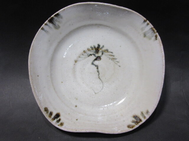 絵唐津　菓子皿 絵唐津小皿 T98 水上敬海作