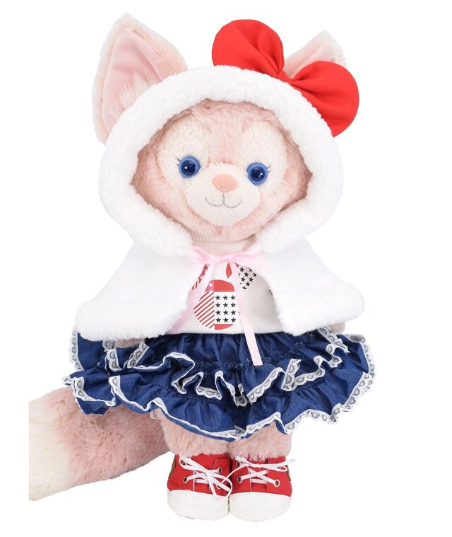 リーナ・ベル 服 着せ替え コスチューム もふもふポンチョ付セット レッド 本体無 Sサイズ用