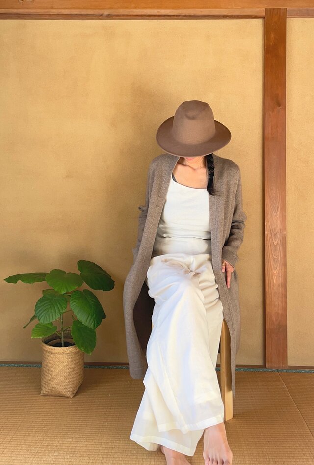 Pure Cashmere Long Cardigan / ピュアカシミヤロングカーディガン