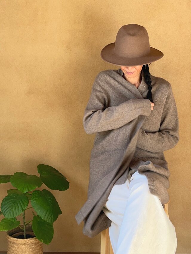 Pure Cashmere Long Cardigan / ピュアカシミヤロングカーディガン