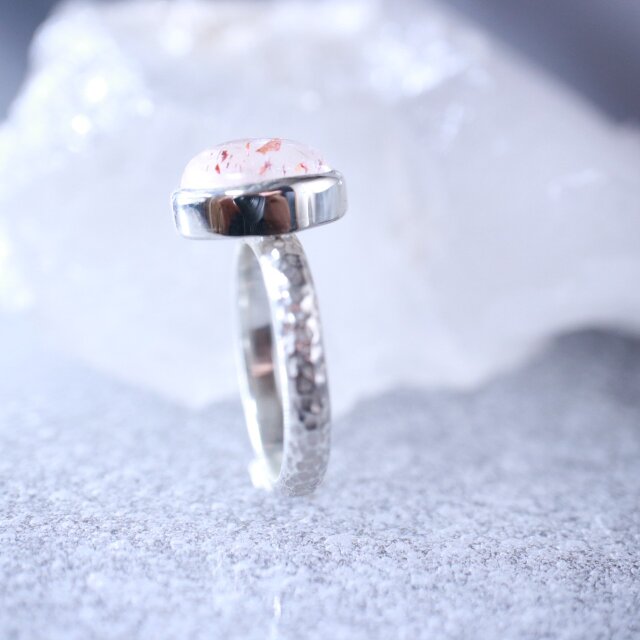 シルバーリング石付き スーパーセブン | 石彩-木目金・高級シルバー