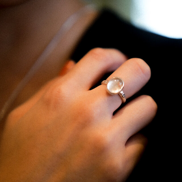 シルバーリング石付き スーパーセブン | 石彩-木目金・高級シルバー