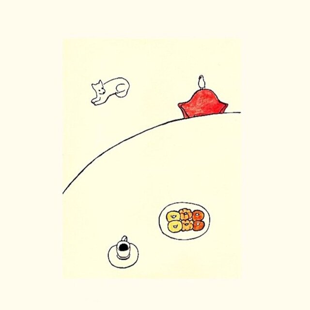 ポストカード「⑮ドーナツ」3枚～　絵葉書｜紙雑貨｜イラスト