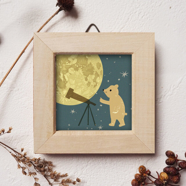 ミニ額＊天体望遠鏡