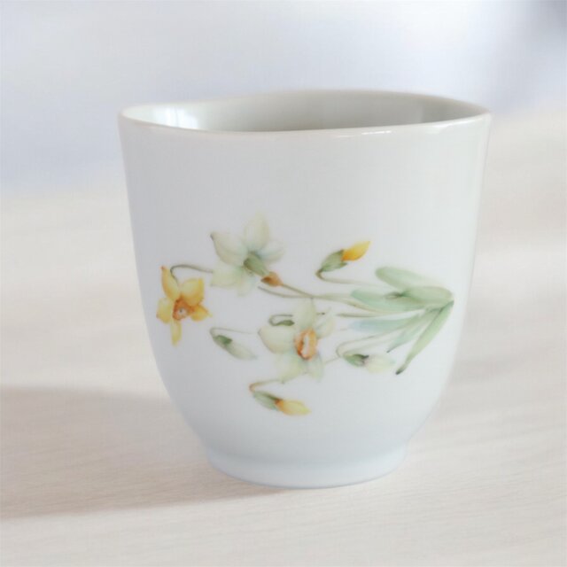 水仙の湯のみ