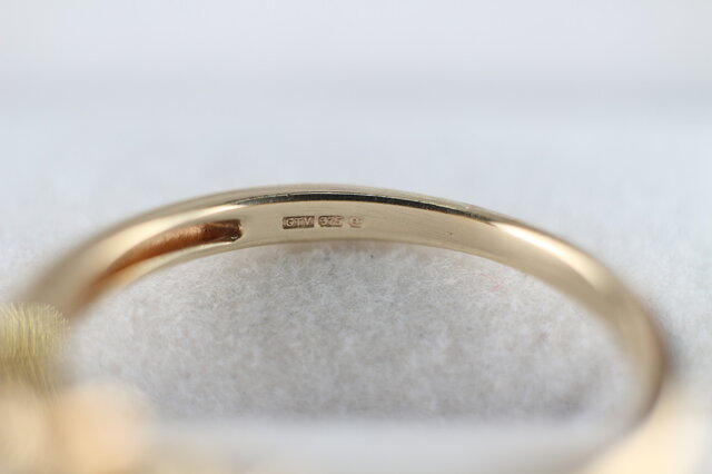 英国 ビンテージ イギリス ゴールド 指輪 リング 天然 サファイア