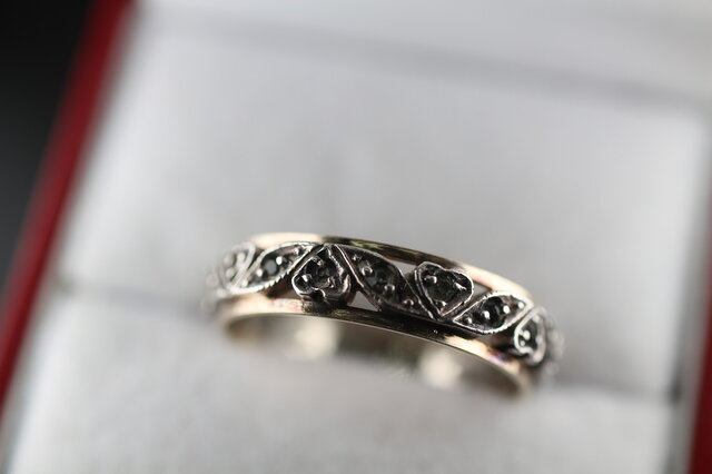 ゴールド シルバー ビンテージ ヴィンテージ 指輪 リング 純金率 375