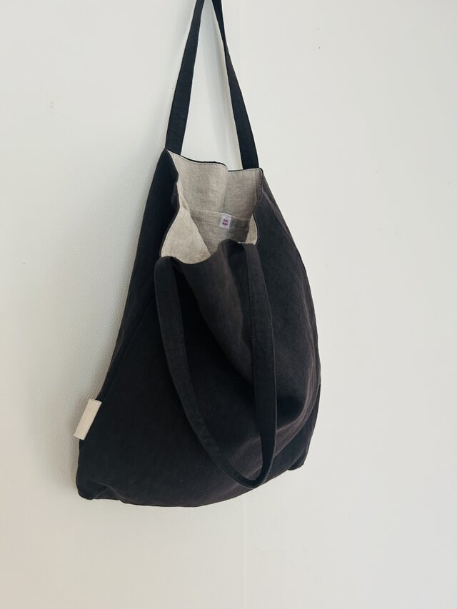 手提げbag 　墨黒