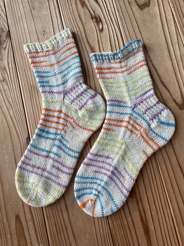 No.1341 手編み靴下