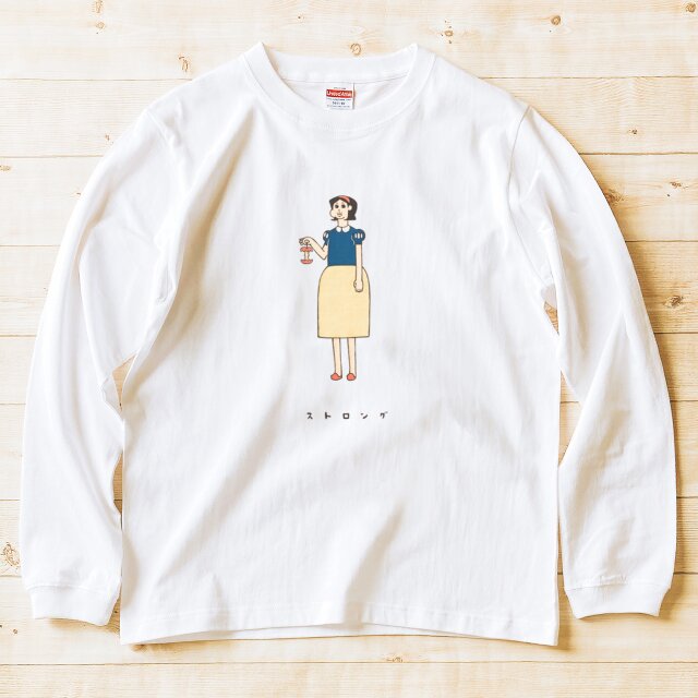 長袖Tシャツ『シラユキヒメ』男女兼用 ロンT