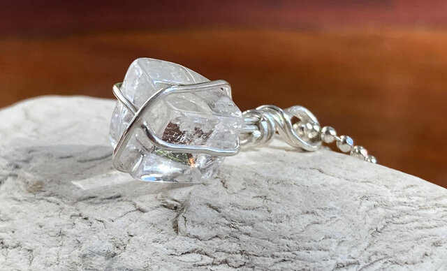 アドリンヒュー ロッククリスタル ダイヤモンド　シルバーリング　水晶　天然石 アドリンヒュー ロッククリスタル ダイヤモンド シルバーリング 水晶