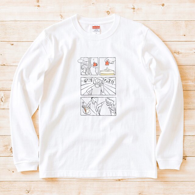 ショートケーキの苺【 長袖 Tシャツ】