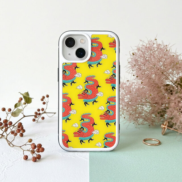 iPhone＞強化ガラススマホケース【龍踊り】 | iichi 日々の暮らしを