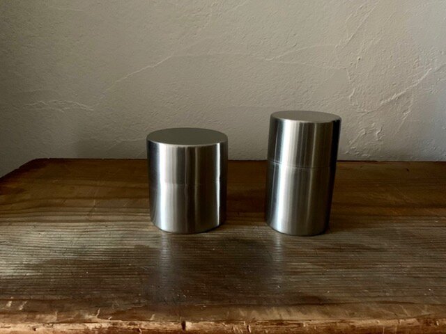 ステンレスの茶筒（縦長） | iichi 日々の暮らしを心地よくする
