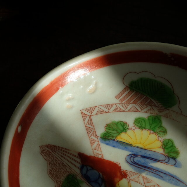 古伊万里 小皿 五客セット 色絵 赤 【公式通販】