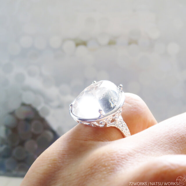 水入り水晶　リング　エンハイドロクォーツ　指輪 水入りクォーツリング / Enhydro Quartz Ring | iichi 日々の