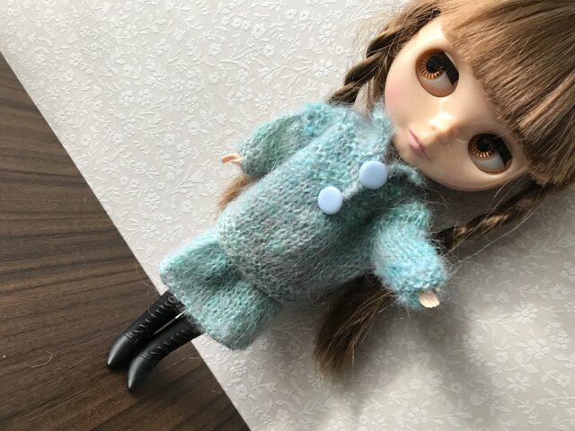 ブライス ニットセットアップ ブライスニット・モヘアセーターセット水色S4 | iichi 日々の