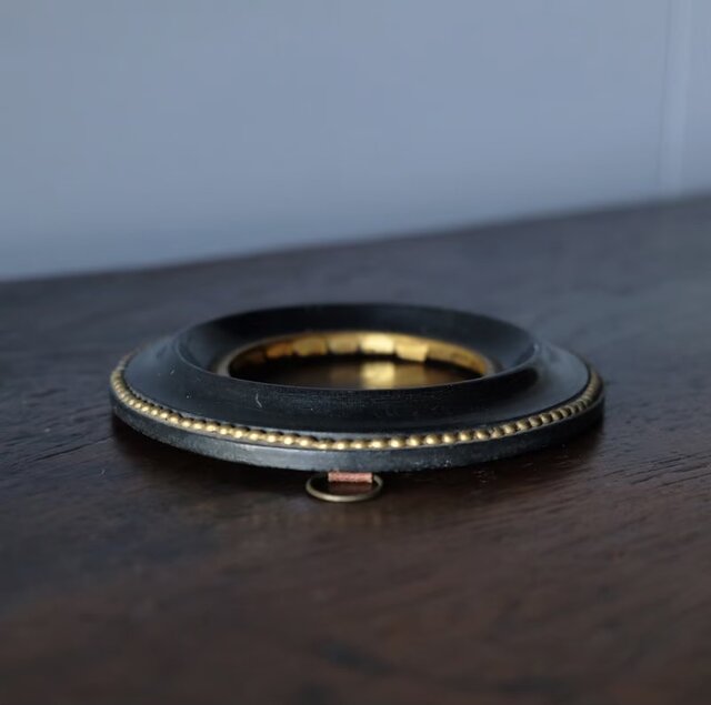 ナポレオン3世様式 額 オーバルフレーム 14.8cm フランス アンティーク