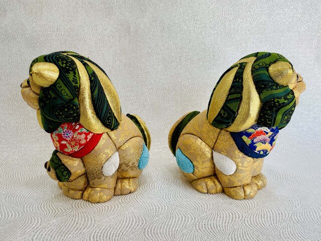 木目込人形 シーサー家族 | iichi 日々の暮らしを心地よくする