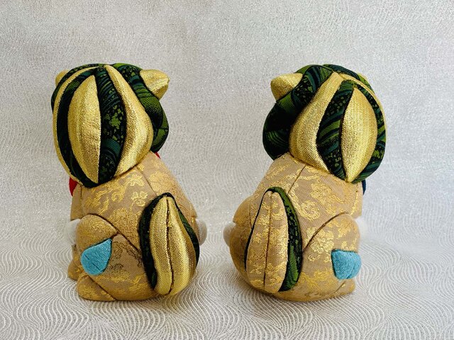 木目込人形 シーサー家族 | iichi 日々の暮らしを心地よくする