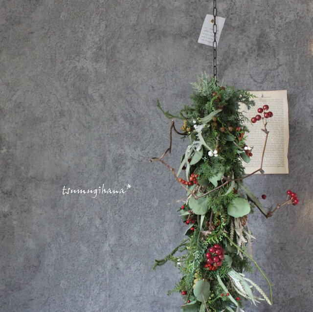 1.Xmasフライングリース クリスマスのフライングリース リース irodori0012 通販 16560612