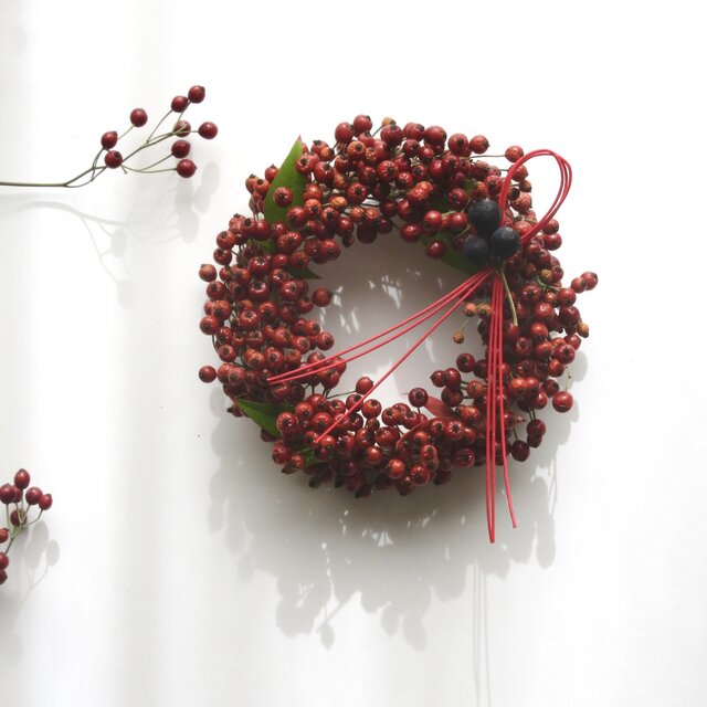 2way紅白リース＊紅＊予約＊受注制作