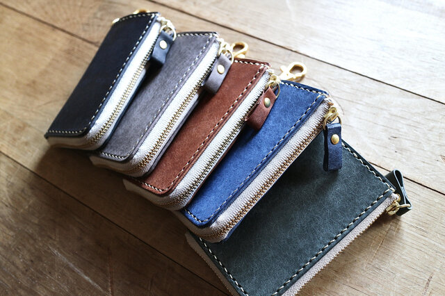 名入れ、ラッピング無料】手縫いのスマートキーケース イタリアン