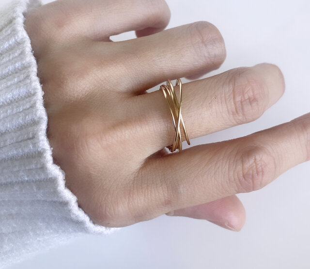 14kgf 2way Quintet 5連 リング 指輪 | iichi 日々の暮らしを心地よく