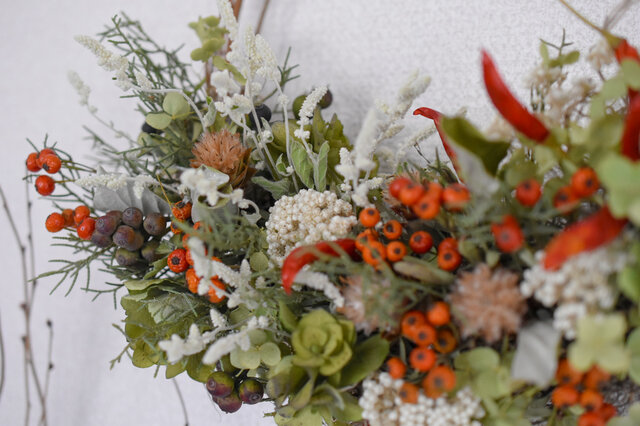 野ばらの実のリース | iichi 日々の暮らしを心地よくする