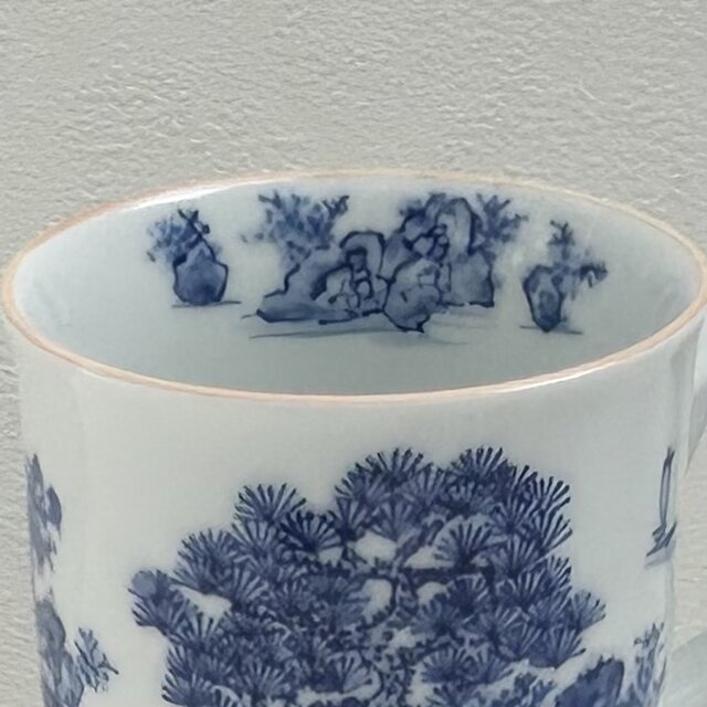 茶道具　山水手描き 手描き 山水絵 太マグカップ | iichi 日々の暮らしを心地よく