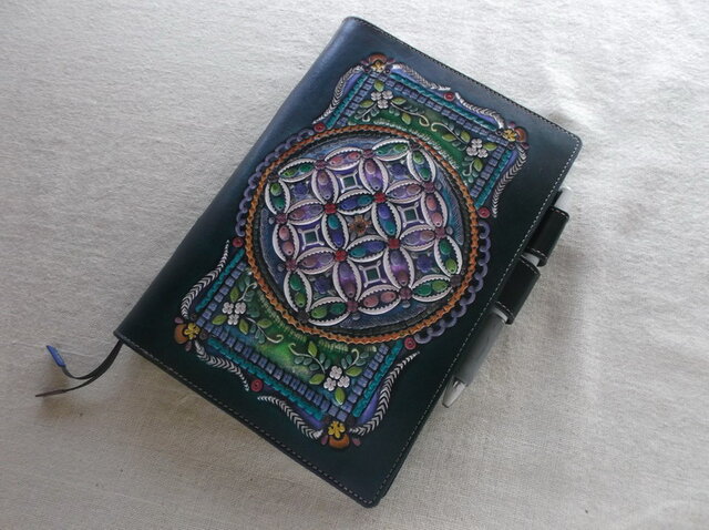ほぼ日手帳カズン対応 A5サイズ手帳カバー レザー 刻印＆拭き
