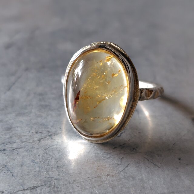 シトリンシルバーリング#17