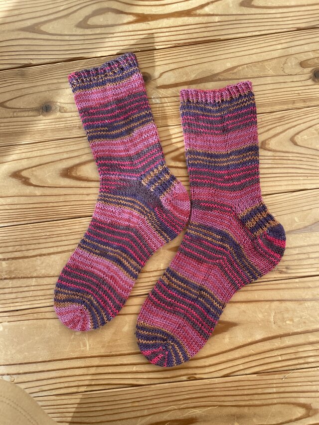 No.1356 手編み靴下Papillon3262