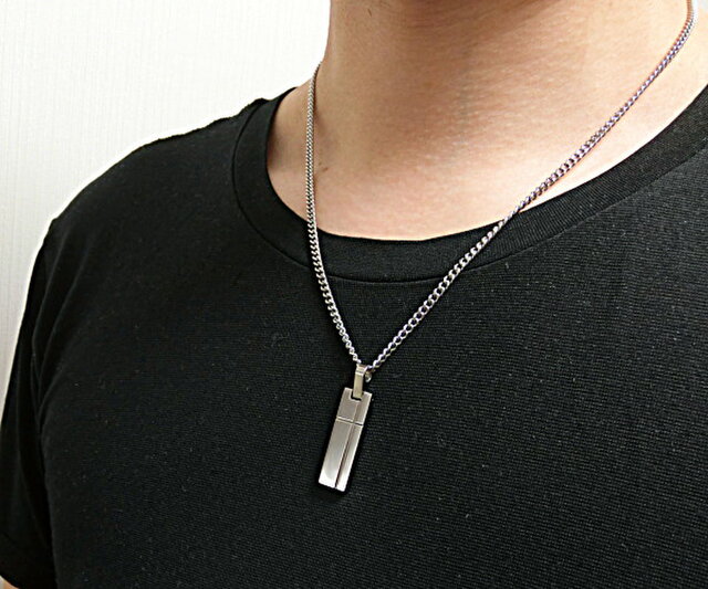 スター同一クロスメンズチタンスチールネックレス it-656a840c235d5-1200.jpg