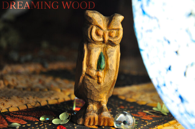 モミの木を植えるミミズクの民 Ornament of the owl people planting